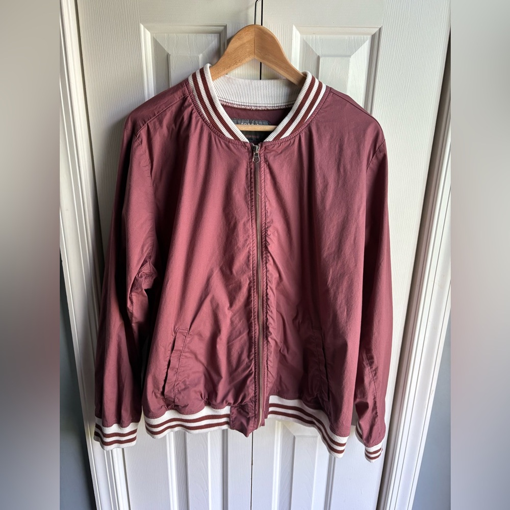 Torrid Womens Cotton Poplin Bomber Jacket Mauve Size 2 (2X - 18/20)